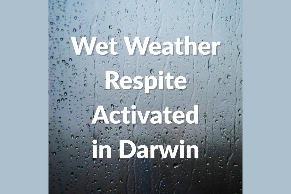 Wet weather shelter opens in Darwin to support people sleeping rough